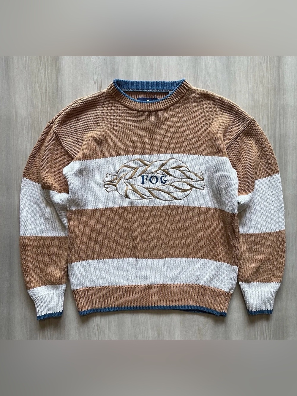 VTG 90s London Fog Embroidered Spellout Logo Crest Made In USA Cotton Sz Small